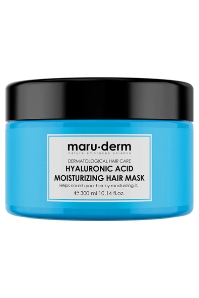 Maru.Derm Saç Maskesi - Hyalüronik Asit Nemlendirici Saç Maskesi 300 ml | Tüm Saç Tipleri | Vegan ürün görseli 1