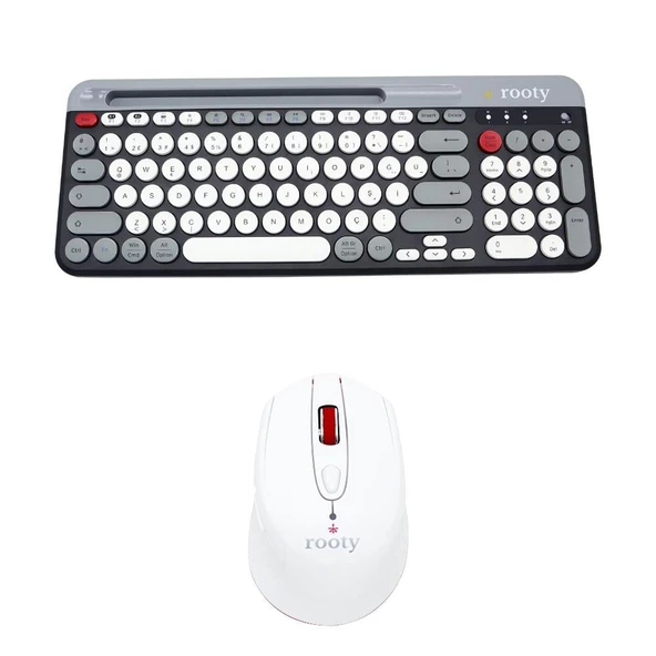 Bluetooth Klavye Mouse Set Çoklu Cihaz Bağlantılı - Resim 2