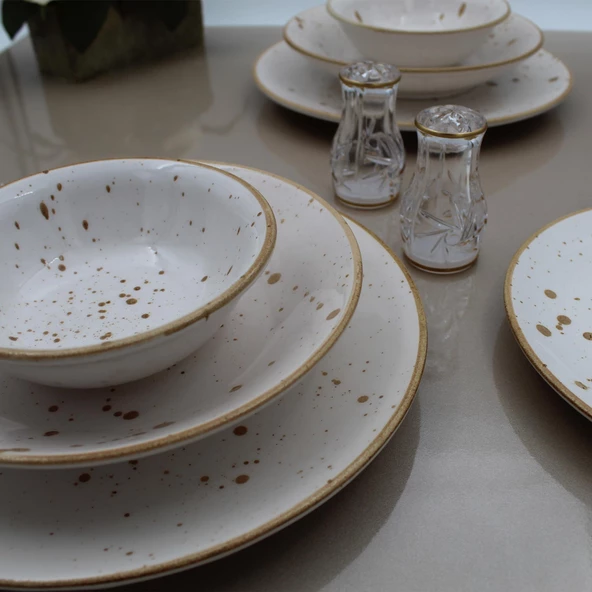 Arna 18 Parça 6 Kişilik Yemek Takımı- Cappuccino ürün görseli 1