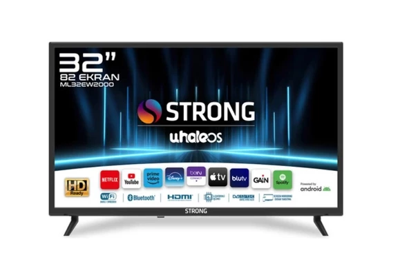 Strong ML32EW2000F HD 32" 82 Ekran Uydu Alıcılı Android Smart LED TV ürün görseli 1