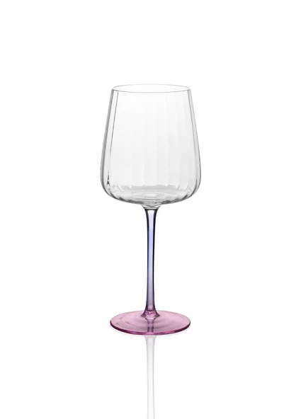 The Mia Şarap Kadehi Mavi Pembe 600 ml ürün görseli 1