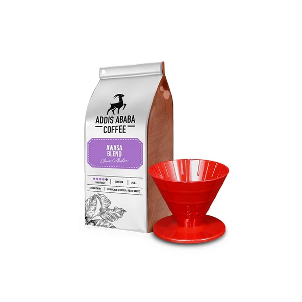 Addis Ababa Coffee Awasa Blend ve V60 Dripper ürün görseli 1
