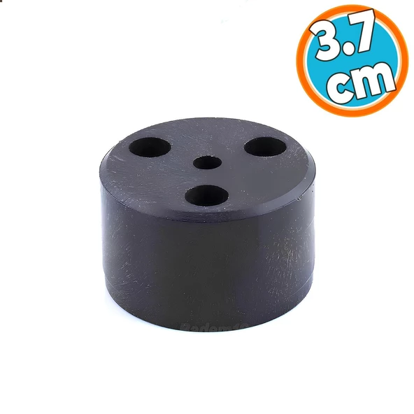 Mobilya Ayak Yükseltici Baza Ayağı Koltuk Kanepe Altı Puf Ayakları Yükseklik=3.7 cm Siyah ürün görseli 1