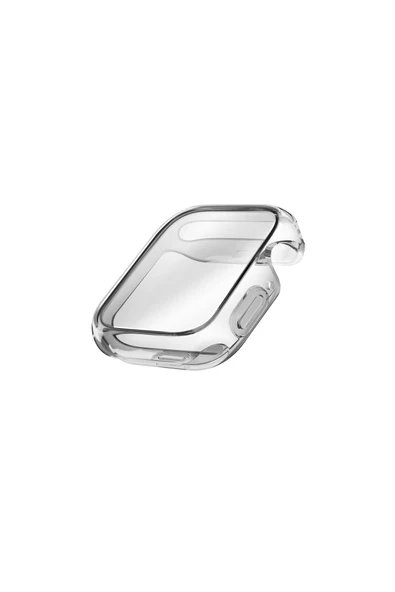 Apple Watch 42mm Uyumlu Grade Hybrid Serisi Şeffaf Kılıf Kasa Ve Ekran Koruyucu 360 Tam Koruma Kapak  Smoke ürün görseli 1