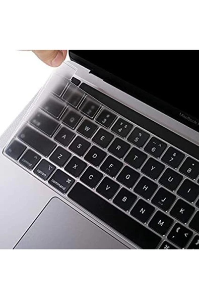 Apple Macbook Air 2020 13 Inc A2179 Ile Uyumlu Türkçe Q Klavye Slim Şeffaf Klavye Koruyucu Kılıf ürün görseli 1