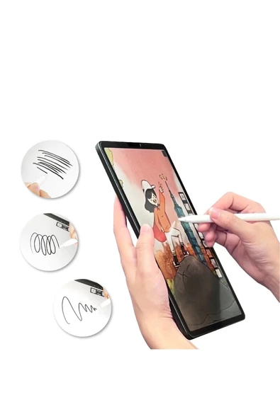 Ipad 10.2 8. Nesil Ekran Koruyucu Kağıt Hisli Kırılmaz Esnek Paper Like Tam Koruma ürün görseli 1