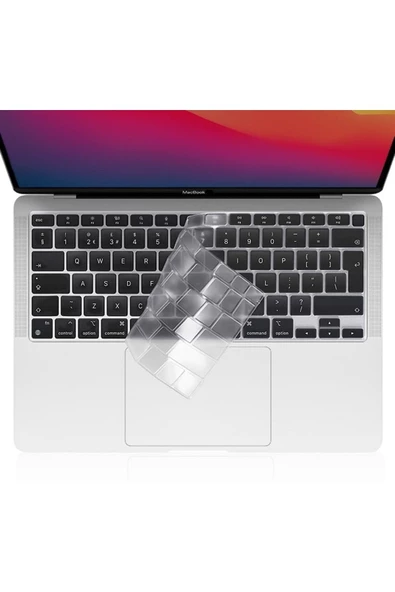 Macbook Pro 13 Inc 2020 M1-m2 A2338 /a2251 / A2289 Ile Uyumlu Türkçe Q Klavye Silikon Koruyucu Kılıf ürün görseli 1