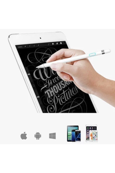 Ipad Iphone Android Uyumlu Pencil Dokunmatik Stylus Kalem - Resim 8