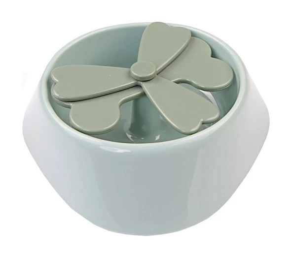 Bobo Plastik Yavaş Yeme Mama ve Oyun Kabı BO-3166 350 ML Yeşil ürün görseli 1
