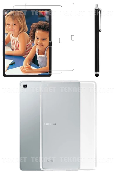 Samsung Galaxy Tab A7 Lite T225 8.7 Inç Uyumlu Silikon Tablet Kılıfı Kalem Ekran Koruyucu Seti ürün görseli 1