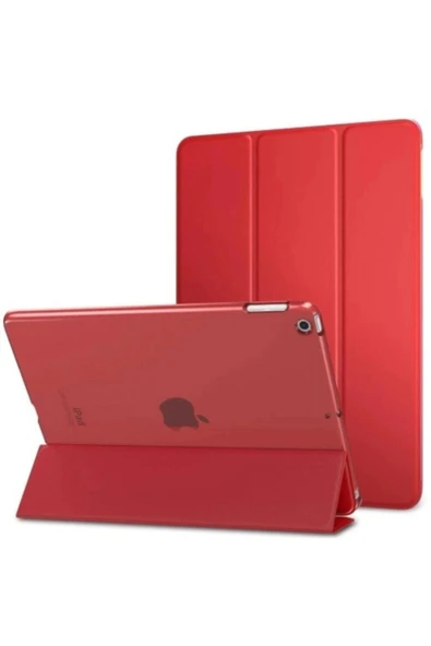 Apple Ipad 7. Nesil 10.2 Inç Tablet Için Smart Akıllı Standlı Kılıf Smart Cover  Kırmızı ürün görseli 1