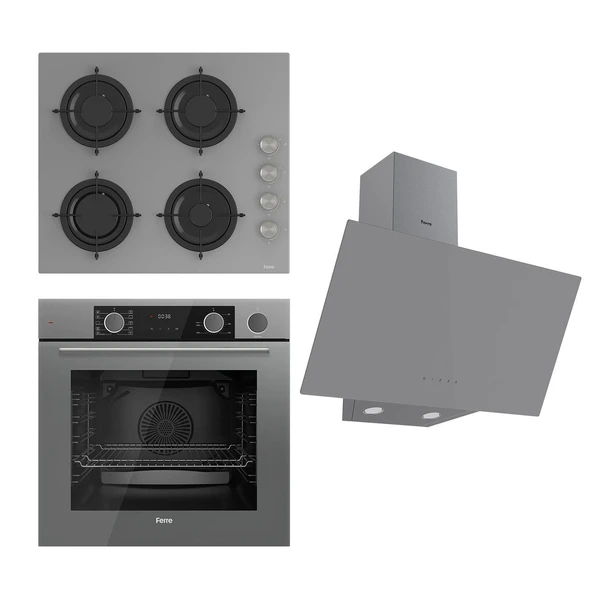 Ferre Steamart&fryart Serisi Buharlı Pişirme Gri Set (cs208 + Xe64cpr +d079 ) ürün görseli 1
