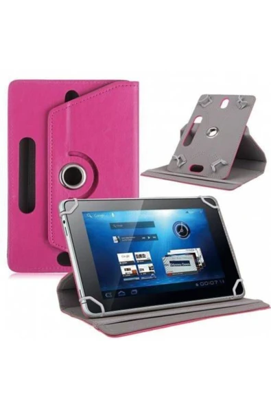 1t 10 2020 Smart 10 Inç Uyumlu Standlı Tablet Kılıfı  PEMBE ürün görseli 1