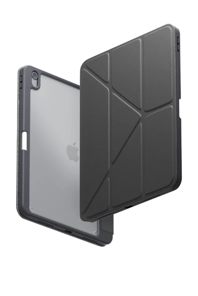 Ipad Air 11" 2024 M2 Çip Uyumlu Tablet Kılıf Moven Serisi Standlı Kalem Bölmeli Koruyucu  Grey ürün görseli 1