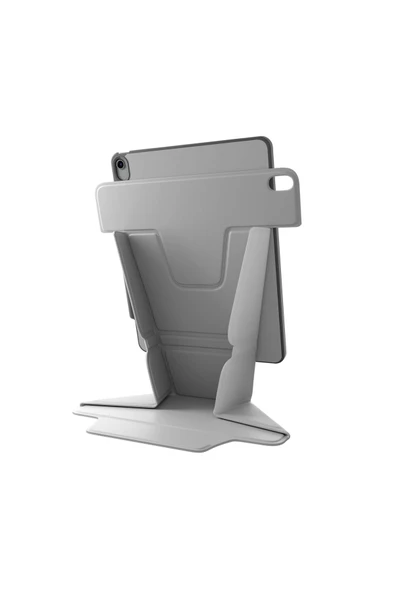 Ipad Air 13" 2024 M2 Çip Tablet Kılıf Ryze Serisi Standlı 360º Dönme Özellikli Katlanabilir Tasarım  Grey ürün görseli 1
