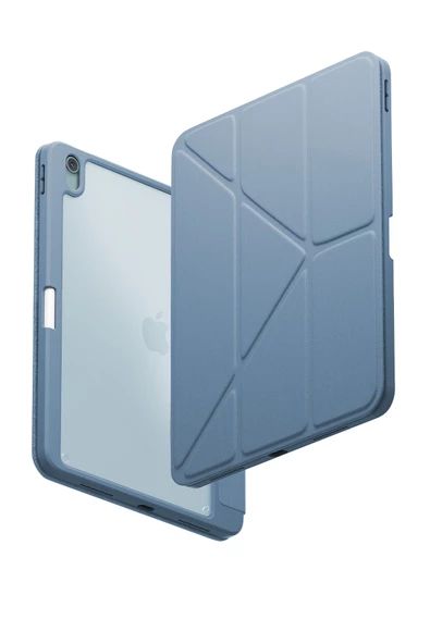 Ipad Air 11" 2024 M2 Çip Uyumlu Tablet Kılıf Moven Serisi Standlı Kalem Bölmeli Koruyucu  Stone Blue ürün görseli 1
