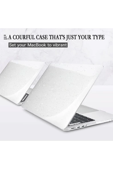 Apple Macbook Air 2024 15 Inç M3 Çip A3114 Şeffaf Kılıf / Klavye Kılıfı / Ekran Koruyucu Film Seti  SİMLİ ürün görseli 1