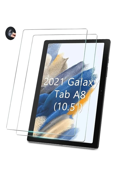 Samsung Galaxy Tab A8 10.5 (2021) Sm-x200 Uyumlu Kedi Kılıf Çocuk Kılıfı Askılı Standlı 3'lü Set  SİYAH ürün görseli 1