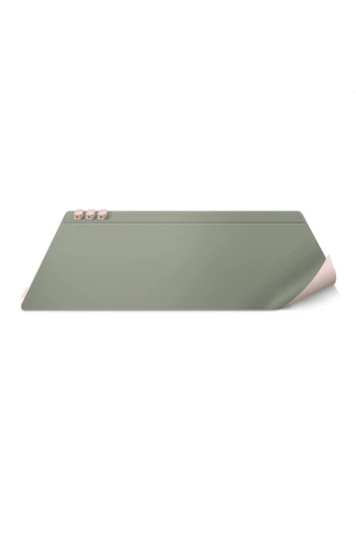 Masaüstü Düzenleyici Mat Hagen Serisi Vegan Deri Manyetik Kablo Düzenleyici Çift Renk Mouse Pad  Green Blush ürün görseli 1