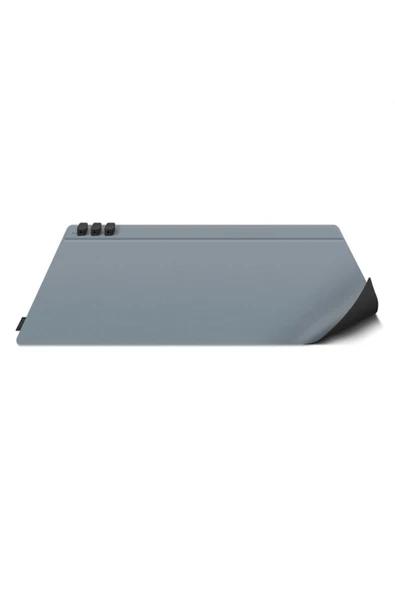 Masaüstü Düzenleyici Mat Hagen Serisi Vegan Deri Manyetik Kablo Düzenleyici Çift Renk Mouse Pad  Blue Black ürün görseli 1