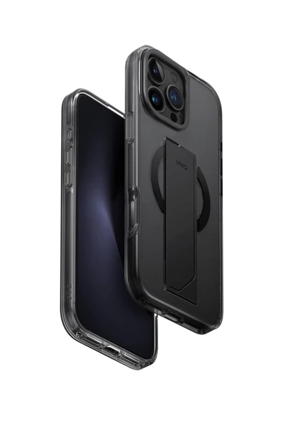 Iphone 16 Pro Max Kılıf Heldro Max Serisi Magsafe Özellikli (MAGCLİCK™) Tutma Bandı (FLEXGRİP™)  Smoke ürün görseli 1