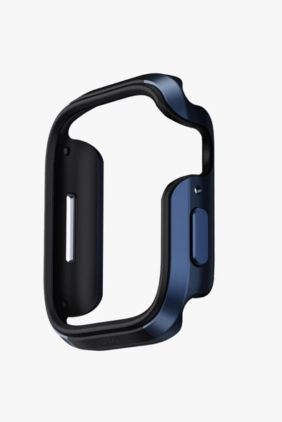 Apple Watch 45mm Kasa Koruyucu Metalik Görünüm Valencia Serisi Camlı Kasa  Blue ürün görseli 1