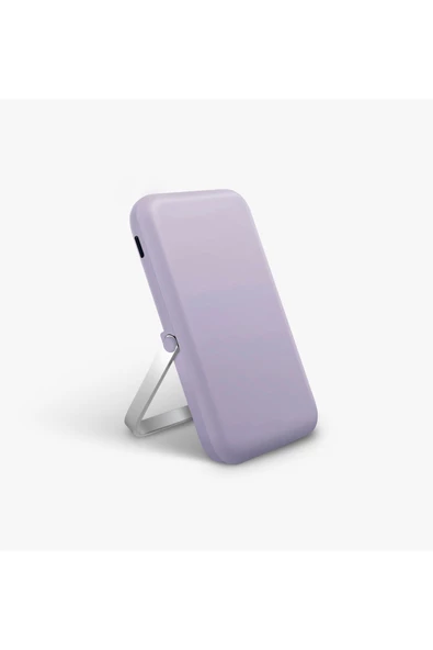 Powerbank 5000 mAh Standlı 15w Hızlı Şarj PocketSlim™ Magsafe Özellikli Hoveo Serisi (MagClick™)  Levander ürün görseli 1
