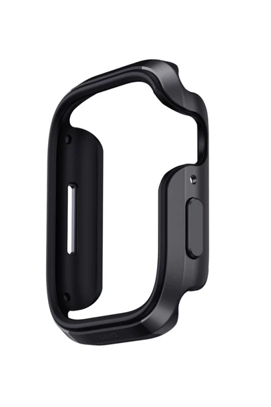 Apple Watch 45mm Kasa Koruyucu Metalik Görünüm Valencia Serisi Camlı Kasa  Graphite ürün görseli 1