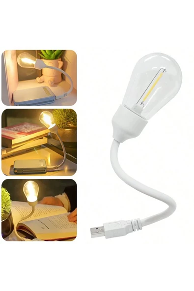 Kitap Okuma/Kamp Işığı/Gece Lambası Retro Otantik Usb Girişli Lamba Kırılmaz Lamba  AMPUL ürün görseli 1