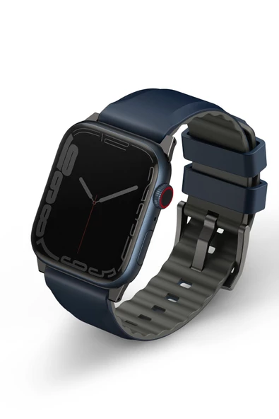 Watch Linus Serisi  49mm - 46mm -45mm- 44mm Ultra 2/1 Seri 10/9/8/7/SE2/SE/6/5/4 Kordon Kayış Uyumlu  Blue ürün görseli 1