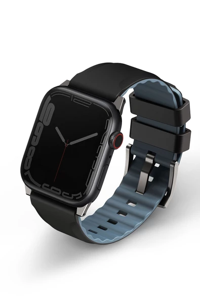 Watch Linus Serisi  49mm - 46mm -45mm- 44mm Ultra 2/1 Seri 10/9/8/7/SE2/SE/6/5/4 Kordon Kayış Uyumlu  Black ürün görseli 1