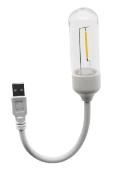 Kitap Okuma/Kamp Işığı/Gece Lambası Retro Otantik Usb Girişli Lamba Kırılmaz Lamba  İNCE UZUN AMPUL ürün görseli 1