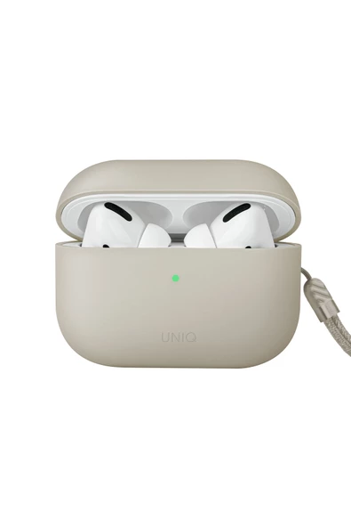 Airpods Pro 2 (2.NESİL) Kılıf Lino Serisi Silikon Kablosuz Şarj Destekli Koruyucu  Ivory ürün görseli 1
