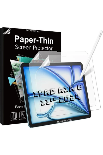 Ipad Air 6 11 Inç 2024 M2 Çip Uyumlu Paperlike Kırılmaz Ekran Koruyucu Kağıt Hissli A2902 A2903 ürün görseli 1
