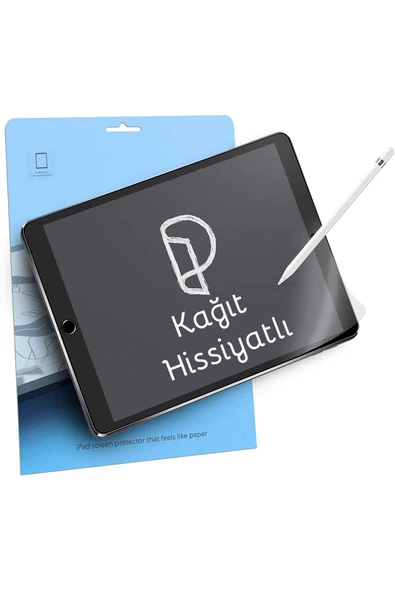 Apple iPad 8. ve 9. Nesil 10.2 Inç Paper-Like Ekran Koruyucu  Kağıt Hissiyatlı Kırılmaz Cam ürün görseli 1
