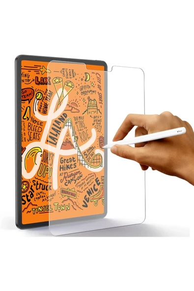 Apple Ipad Pro 4. Nesil 2022 11" Inç M2 Uyumlu Paperlike Nano Kırılmaz Ekran Koruyucu Kağıt Hissli ürün görseli 1