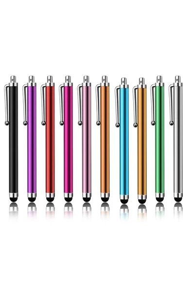 10' Lu Renk Paketi Evrensel Stylus Dokunmatik Kalem Tablet Ipad Iphone Samsung Xiaomi Huaweı Uyumlu ürün görseli 1