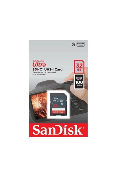 Ultra 32gb 100mb/s Sdhc Hafıza Kartı ürün görseli 1