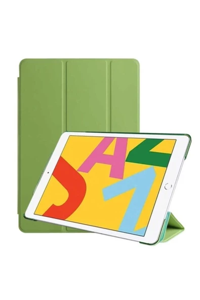 Apple Ipad 8. Ve 9. Nesil 2020 /2021 10.2 Inç Tablet Flip Smart Standlı Akıllı Kılıf Smart Cover  Açık Yeşil ürün görseli 1