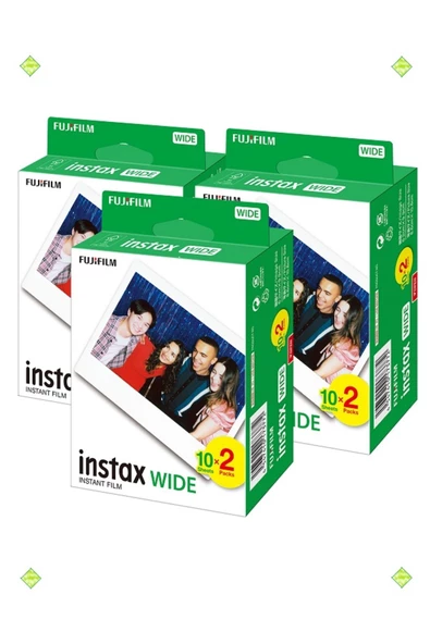 Instax Wide 20'li Film 3'lü Set 60 Poz ürün görseli 1