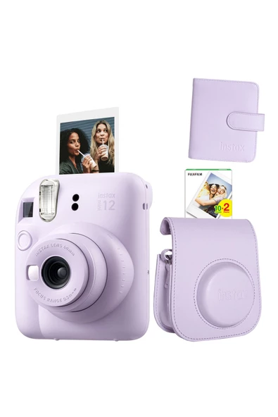 Mini 12 Mor Fotoğraf Makinesi ve Albümlü Çantalı Seti 88 ürün görseli 1