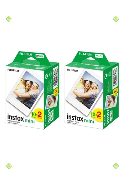 Instax Mini 7-8-9-10-11-12 Uyumlu 20'li Film 2'li Set 40 Poz ürün görseli 1