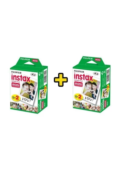 Fuji İnstax Mini 10x2 20 Sheets Fotoğraf Filmi 2 Paket (40 Poz) ürün görseli 1