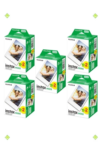 Instax Mini 7-8-9-10-11-12 Uyumlu 20'li Film 5'li Set 100 Poz ürün görseli 1