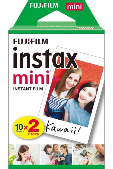 Beyaz Instax Mini 20'li Film Tek Ebat Fotoğraf Kağıtları ürün görseli 1