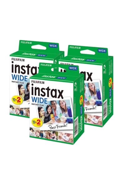 Instax Wide 20'Li Film 3'Lü Set 60 Poz / ürün görseli 1