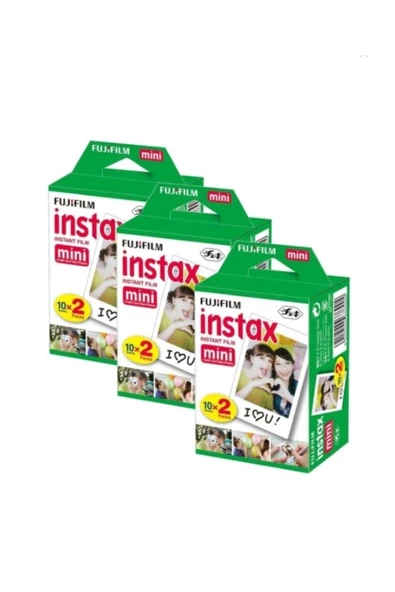 Instax Mini 20'li Film 3'lü Set 60 Poz ürün görseli 1