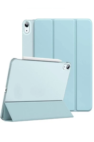 İpad Air 11" M3 (2025) / M2 (2024) / Air 10.9" (2022 / 2020) Kılıf Kapaklı Standlı Uyku Modlu Smart  Gökyüzü Mavisi ürün görseli 1