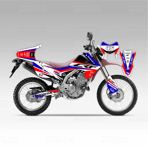 Honda CRF 250 L HRC LINE Desing Sticker Set ürün görseli 1