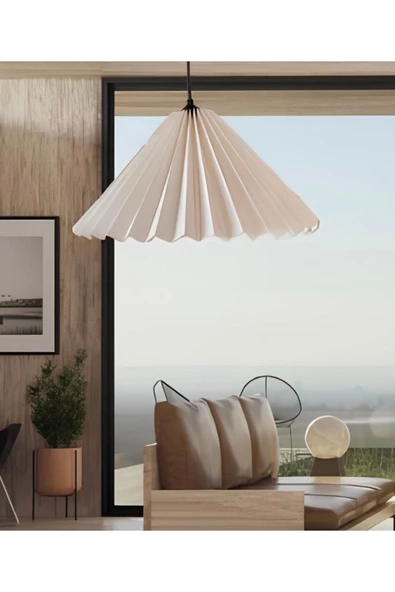 Buiva Modern Sarkıt Avize Seashell Avize Krem Renk Şık Görsellik Katar ürün görseli 1
